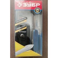 Нож Зубр 16 в 1 (плоскогубцы, ножницы пила) чехол
