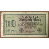 Банкнота 1000 марок 1922 год. Веймарская республика