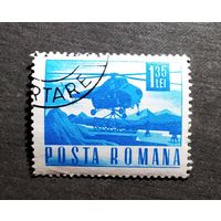 Марка Румыния 1967 год Авиация