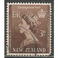 Новая Зеландия. Королева Елизавета II. Коронация. 1953г. Mi#323.