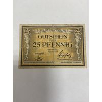 Нотгельд 25 пфеннингов