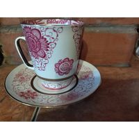 Кофейная пара лфз. Костяной фарфор.