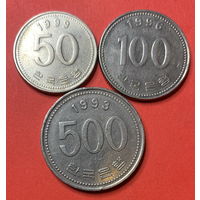 Корея 3 монеты