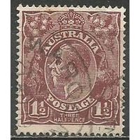 Австралия. Король Георг V. 1918г. Mi#32 b.
