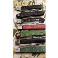 Нож Белка и др. Советские перочинные ножики. 7 шт. одним лотом.