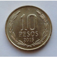 Чили 10 песо, 2015