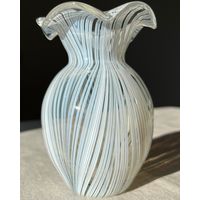 Ваза Федорков цветное стекло винтаж 13см