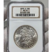 MS65 ! NGC 1 доллар 1898 О
