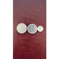 Грузия 1 лари 2006, 20 и 1 тетри 1993