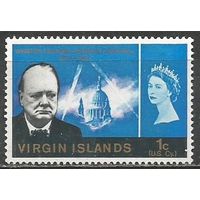 Виргинские острова. Памяти У.Черчиля. Премьер-министр. 1966г. Mi#159.