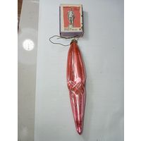 Игрушка на ёлку , Сосулька , винтаж , стекло , СССР . С 80 копеек