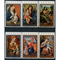 Бурунди - 1976г. - Рождество. Картины - 6 марок - полная серия, гашёные с клеем [Mi 1290 A - 1295 A]. #3-Bu-91-A-2
