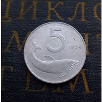 5 лир 1954 Италия #01