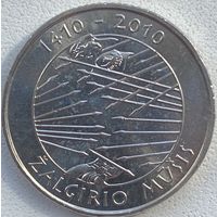 Литва 1 лит 2010 г. 600 лет Грюнвальдской битве