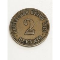 Германия 2 пфенинга 1912 А