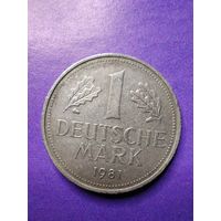 Германия ФРГ 1 марка 1981 J