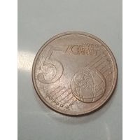 Литва 5 центов  2015 года .