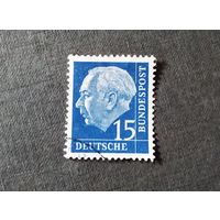 Марка германия 1954 год Теодор Хойс