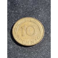 ФРГ 10 пфеннигов 1990 G
