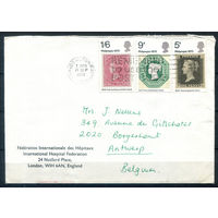 Великобритания - 1970г. - филателистическая выставка - 1 конверт - полная серия [Mi 555-557]. #3-GB-95-CP-13