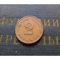 2 пфеннига 1970 (J) Германия ФРГ #05