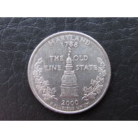 1\4 доллара,2000 Мэриленд. США.