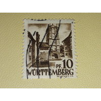Германия 1947, 1948, 1949 Французская зона оккупации. Вюртемберг
