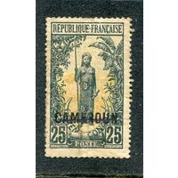 Камерун французский. Надпечатка на марке Среднего Конго