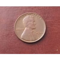 Монета США 1 цент 1946 года .