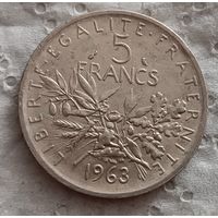Франция 5 франков 1963