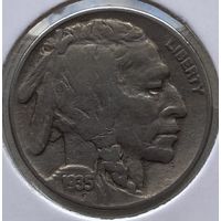 США 5 центов 1935 г. Бизон. В холдере