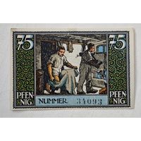 1921 год 75 пфеннигов  Германия
