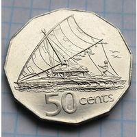 ФИДЖИ 50 ЦЕНТОВ 1997 ГОД   UNC