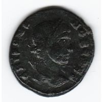 Римская Империя Крисп в ранге Цезаря 317-326 г. Н.Э. ЛС - Бюст в лавровом венке вправо. ОС - Две Виктории держат щит с почетной надписью