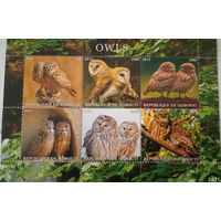 СЕРИЯ Блоков птицы  фауна MNH