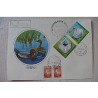 1992, КПД Россия + 1994, СГ, Беларусь; Птицы. Лебедь.