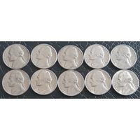 5 центов 1970D - 1979D США 10 монет