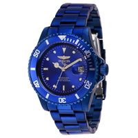 Редкие часы Invicta Pro Diver Automatic Blue Label, новые. Механика, оксидированные корпус и браслет. Водозащита WR 200 м по ISO 22810.