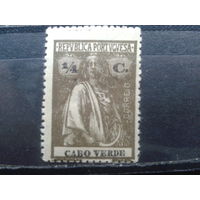 Кабо Верде, колония Португалии, 1914**. Стандарт. Богиня Церера