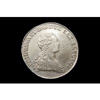2/3 талера 1765 г. Саксония (Германия), Фридрих Август. Кабинетная патина!