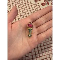 Олимпиада 80 факел ЗНАЧОК С РУБЛЯ