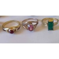 Лот. 3 серебрянных кольца