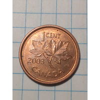 1 цент  Канада 2003  год.