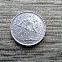 Werty71 Люксембург 1 большой франк 1928