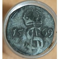 Двух денарий 1569