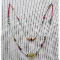 Елочные бусы, длина 1 м. Стеклярус,  60-е гг, СССР