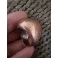 Печатка медная огромная винтаж