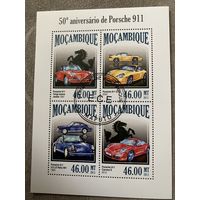 Мозамбик 2013. Автомобили Porsche 911. Малый лист