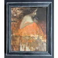 Концедайлов В.Н "Вечерний туалет", 2022г. Холст, масло. Размер 25х20 см.