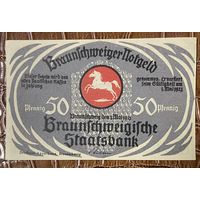 Нодгельд 50 пфеннигов 1921 год. Брауншвейг. Веймарская республика